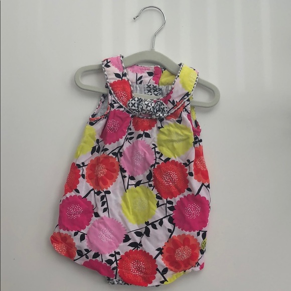 18 month Deux par Deux Floral romper - Picture 1 of 4